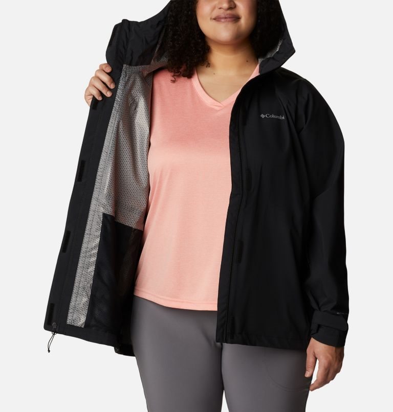 Women's Columbia Earth Explorer Shell Jackets Black | Plus Size CA-QL6CA